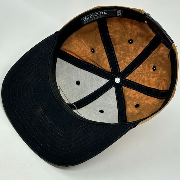 Coal Headwear 2002 Hat Baseball Cap Bleach Tie Dye Spotted Snapback Tan Beige - Picture 4 of 10